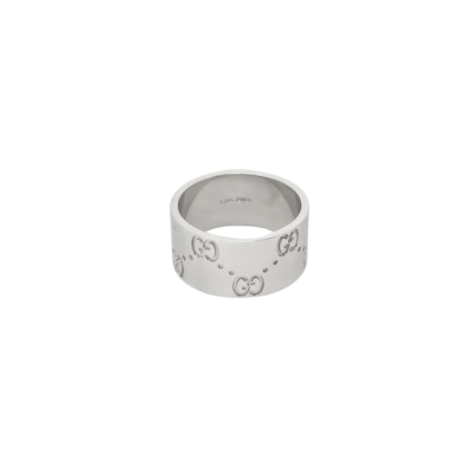 Bague 52 Gucci Icon - Bague en or blanc 18 carats 58 Facettes 27944