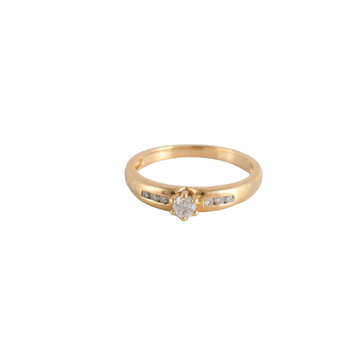 Bague 53 Bague Solitaire 7 diamants 58 Facettes FM105