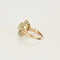Bague 51 Bague Marguerite en or jaune 18k et diamants 58 Facettes LJ 25-301
