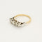 Bague 54 Bague jarretière en or jaune et or gris, diamants taille ancienne 58 Facettes MAR1092