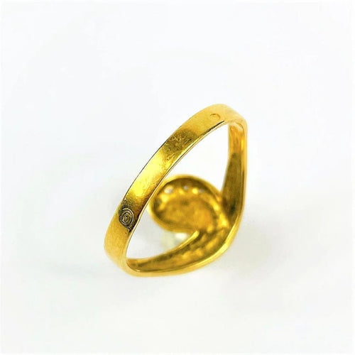 Bague 56 Bague Or Perle de Culture et Diamants 58 Facettes 20400000651