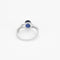 Bague 54 Bague Solitaire en or blanc, saphir et diamants 58 Facettes POI0555