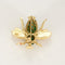 Broche Broche Abeille en or jaune et émeraudes 58 Facettes VAN0747