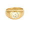 Bague 43 Bague chevalière en or jaune 18K avec diamant taille ancienne 58 Facettes 58FC146