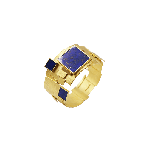 Bracelet Othmar Zschaler - Bracelet en or jaune 18K et lapis-lazuli 58 Facettes