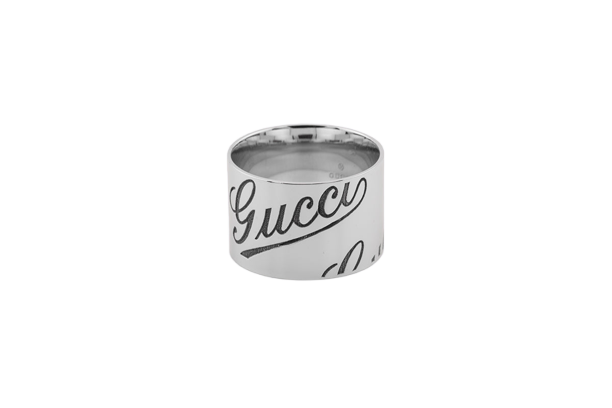 Bague 19 / Oro Bianco Gucci - Bague en or blanc 18 kt 58 Facettes ANL719