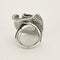 Bague 65 Bague fleur en or blanc 18k et diamants, tsavorites, améthyste 58 Facettes LJ25-309