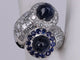 Bague Bague Toi et moi Saphirs et Diamants en or blanc 58 Facettes BA-1277