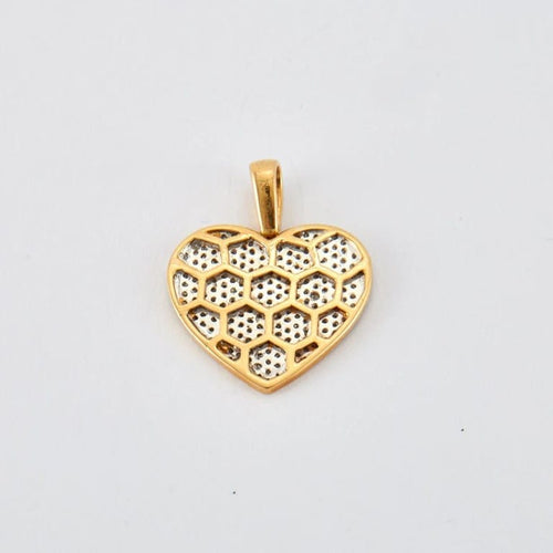 Pendentif Pendentif Cœur pavage Diamants 58 Facettes FL237