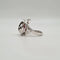 Bague 54 Bague or blanc sertie d'une rubellite et diamants naturels 58 Facettes