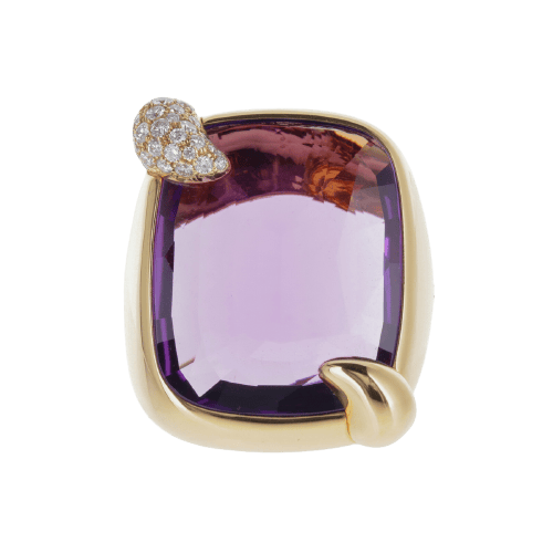 Bague 53 Pomellato Ritratto - Bague en or rose 18 carats et améthyste 58 Facettes 2.18496