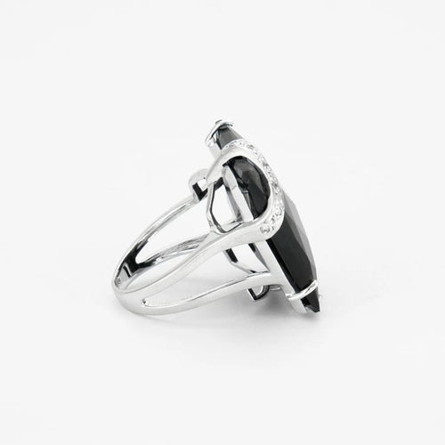 Bague 52 Bague Diamants, Onyx 58 Facettes
