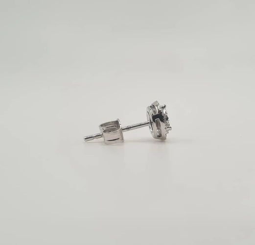 Boucles d'oreilles Boucles d’oreilles or blanc serties de diamants 58 Facettes