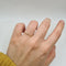 Bague 65 Bague chaine or jaune sertie d'un diamant 58 Facettes