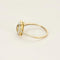 Bague 55.5 Bague rectangle en or jaune et gris 18k, rubis et diamants 58 Facettes PL08