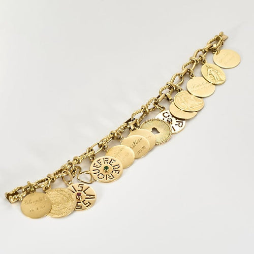 Bracelet Bracelet en or jaune à pampilles 58 Facettes DIE1449