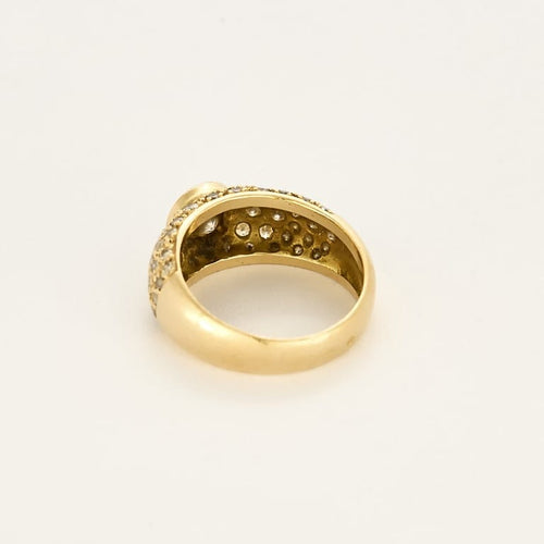 Bague 50.5 Bague en or jaune et diamants 58 Facettes CAS0475