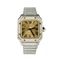 Montre Cartier Santos - Montre unisexe en or jaune 18K, acier et diamants 58 Facettes 2504