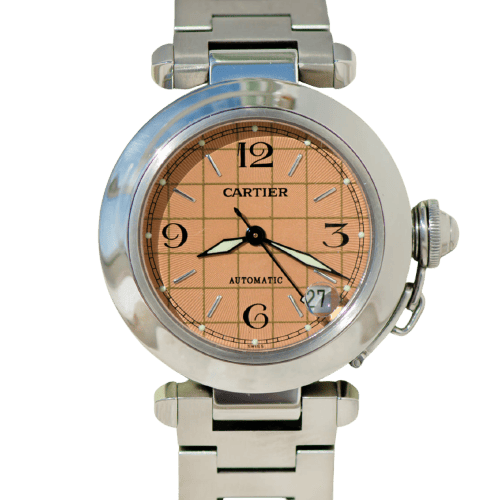 Montre Cartier Pasha de Cartier - Montre automatique en acier réf. 2324, calibre 049 58 Facettes 3092