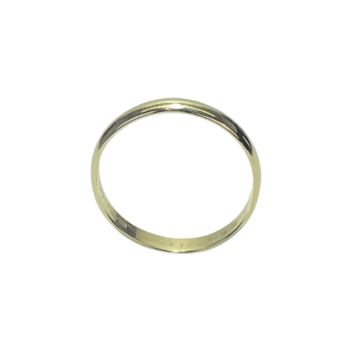 Bague 58.5 Bague alliance lisse en or jaune 18 carats 2,27 g 58 Facettes 250039