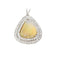 Pendentif Pendentif opale arlequin en or gris 18k et diamants 58 Facettes LJ22