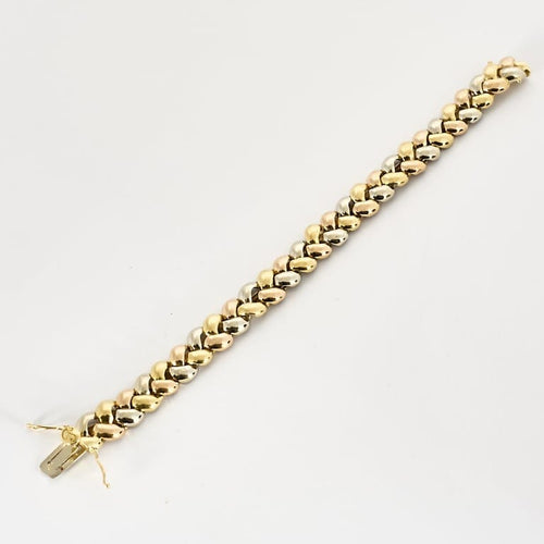 Bracelet Poiray - Tresse - Bracelet trois ors 58 Facettes BRI0033