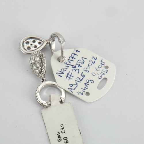 Boucles d'oreilles Boucles d'oreilles en Or blanc & diamants 58 Facettes