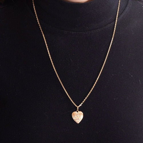Pendentif Pendentif coeur or rose rubis roses 58 Facettes