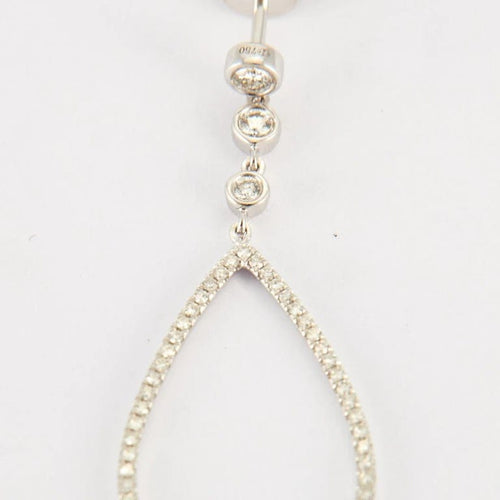 Boucles d'oreilles Boucles d'oreilles en Or blanc & diamants 58 Facettes