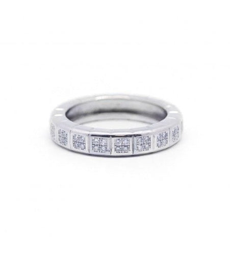 Bague 52 Alliance - Platine Et Diamants 58 Facettes 180245R