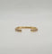 Bague 56 Demi-alliance or jaune sertie de diamants naturels 58 Facettes