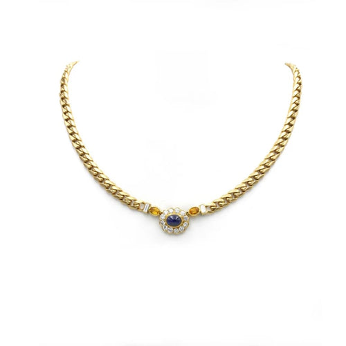 Collier Collier Or, Saphir & Diamants - FRED 58 Facettes 250087R