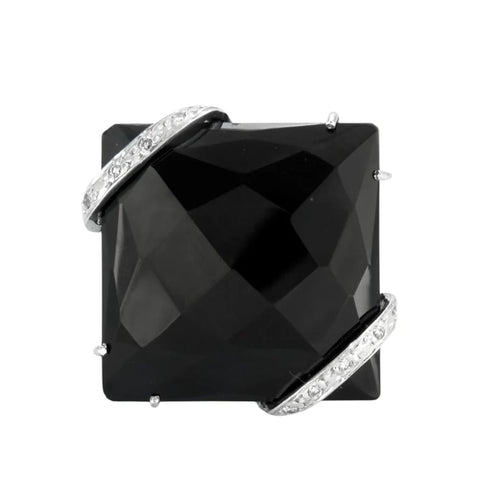 Bague 52 Bague Diamants, Onyx 58 Facettes