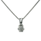 Pendentif Pendentif en or blanc 14 carats avec diamants taille brillant 58 Facettes 2313