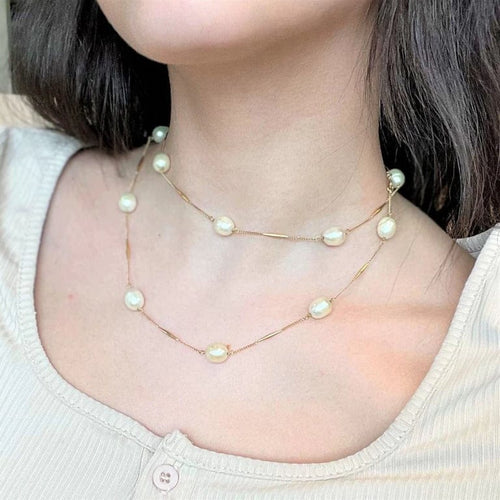 Collier Collier de Perles Or jaune 58 Facettes 20400000580/LC
