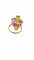 Bague Bague en or 18 carats sertie d'un diamant et de pierres précieuses 58 Facettes
