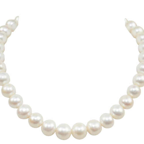 Collier Collier de perles d’eau douce en or jaune 585 58 Facettes 2272