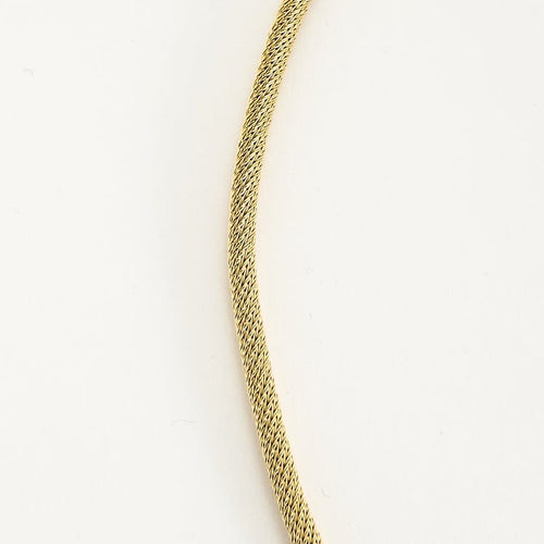 Collier Collier en or jaune à maille tubulaire tressée 58 Facettes VILLEF0221