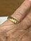 Bague 44.5 Bague Bandeau Or Jaune Tressé 58 Facettes LOT 6103