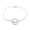 Bracelet Bracelet patte or blanc serti de diamants 58 Facettes
