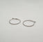 Boucles d'oreilles Créoles or blanc serties de diamants 58 Facettes