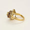 Bague 55 Bague tourbillon en or jaune 18k et rubis, diamants 58 Facettes PL02