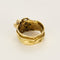 Bague 54 Bague moderniste en or jaune et diamants 58 Facettes COMP1479