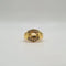Bague 54.5 Bague bombée or jaune 18 carats sertie d’une citrine et diamants 58 Facettes