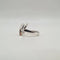 Bague 54 Bague étoile or blanc sertie de diamants 58 Facettes
