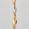 Collier Collier à maillons losangiques en or jaune et or gris 18k 58 Facettes ALGU24