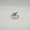 Bague 54 Bague étoile or blanc sertie de diamants 58 Facettes