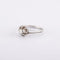 Bague 55 / Blanc/Gris / Or 750 Bague Solitaire Diamant 0.25 carat 58 Facettes 210146R