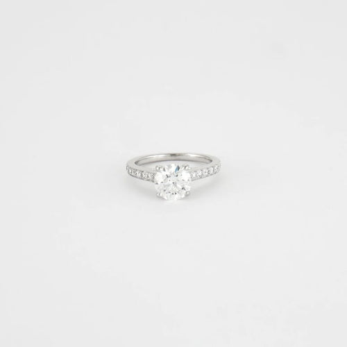 Bague 47 Bague or blanc  diamants 1.23ct 58 Facettes