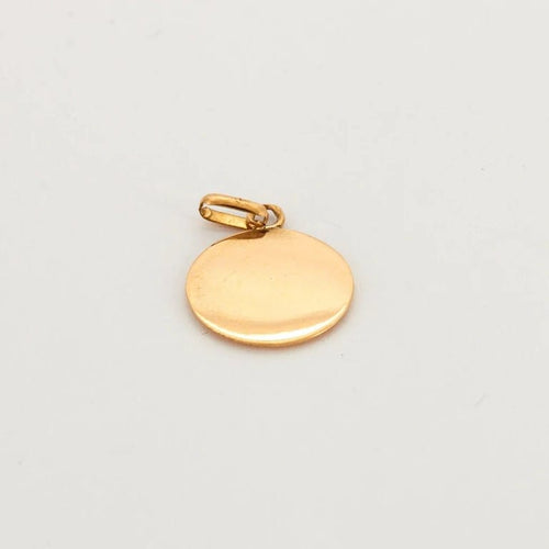 Pendentif Pendentif or jaune rubis roses 58 Facettes